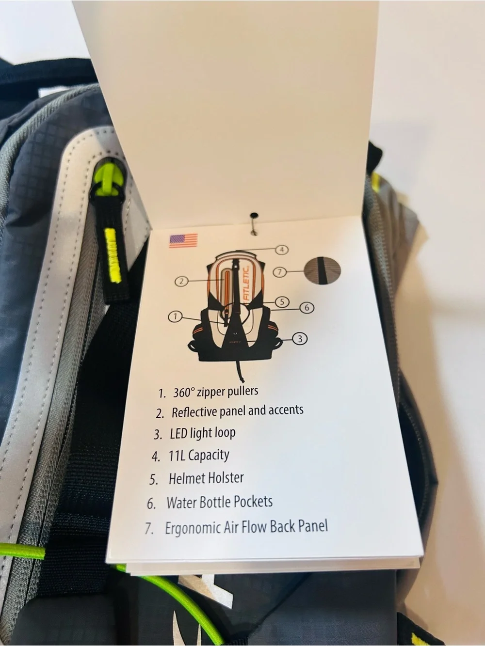 Fitletic Journey Backpack Hydration System 11 Liter Hydrid Daypack 2L  Reservoir